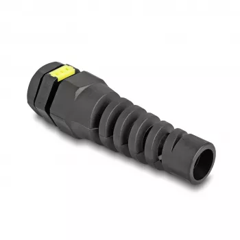 DeLOCK Cable Gland M12 with ventilation strain relief IP68 black 2 pcs