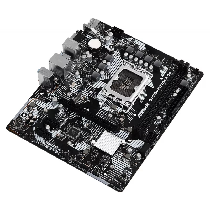 ASRock B760M-HDV/M.2 D4 DDR4 LGA 1700 Micro-ATX Motherboard