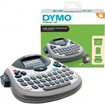 Label maker Dymo LetraTag LT-100T with QWERTZ keyboard, handheld thermal label printer