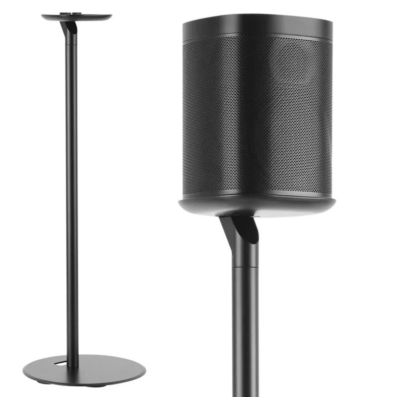 Floor stand holder MACLEAN MC-841 for one Sonos speaker, adjustable height, stable base