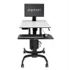 Ergotron WorkFit-C - Single LD Sit-Stand Workstation - Multimedia-Cart - Black - Grey - 7,3 kg - 61 cm (24 inch) - 75 x 75,100 x 100 mm - 360°