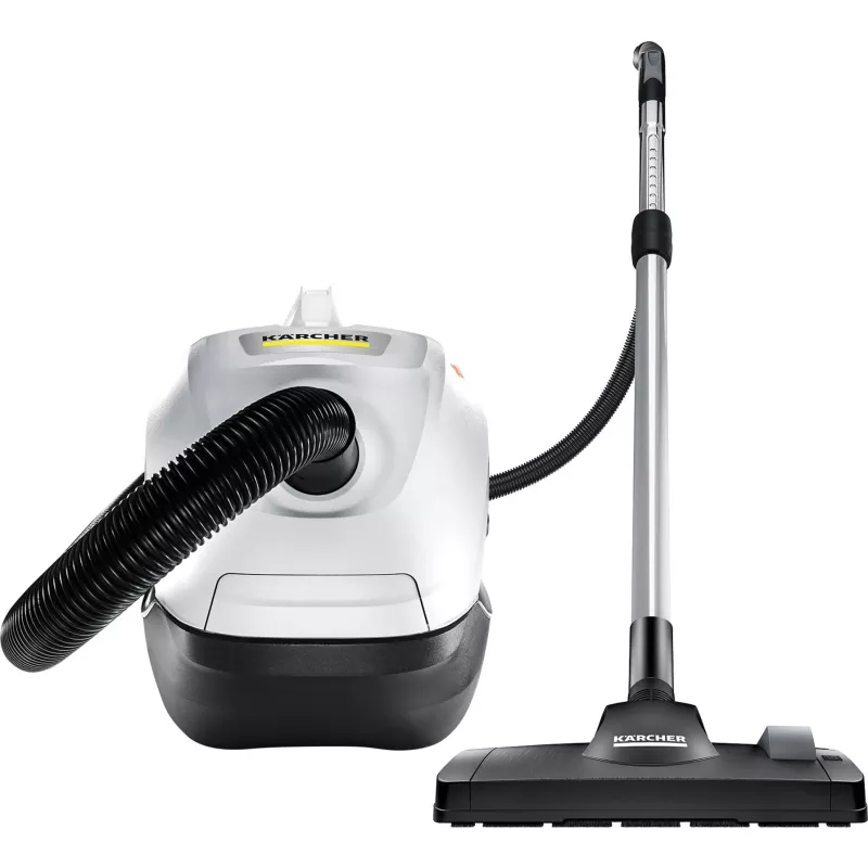 Cylinder vacuum Karcher DS 6 — dry, 650 W, 2 L dust capacity, HEPA 13, 10.2 m radius, telescopic tube