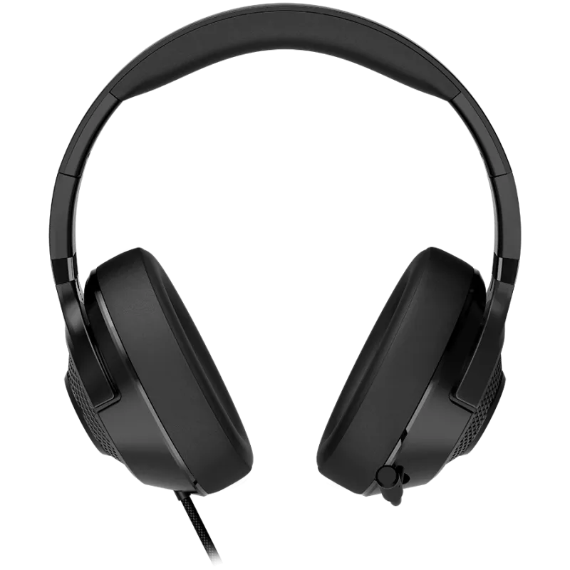 LORGAR Noah 101, Gaming headset with microphone, 3.5mm jack connection, cable length 2m, foldable design, PU leather ear pads, size: 185*195*80mm, 0.245kg, black