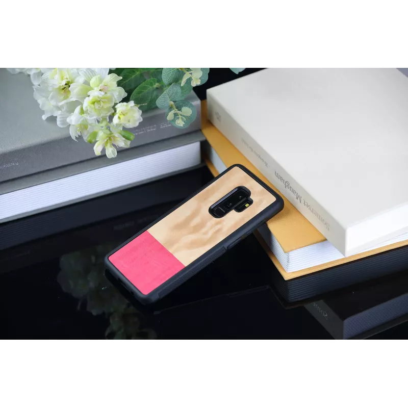 Smartphone case man and wood Galaxy S9 Plus miss match black — protective case for Samsung Galaxy S9+