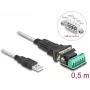 DeLOCK Adapter USB 2.0 Type-A to Serial RS-422/485 male 6 pin terminal block 0.5 m