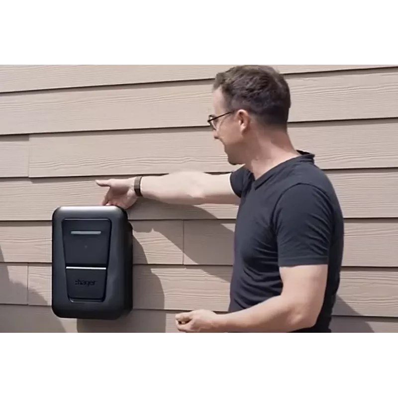 Wall-mount EV charging station Hager witty one 11 kW 3-phase with RFID, Bluetooth and 4.5 m Type 2 cable