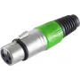 XLR Connector ShiverPeaks BS55022-G green — 3-pin male audio connector