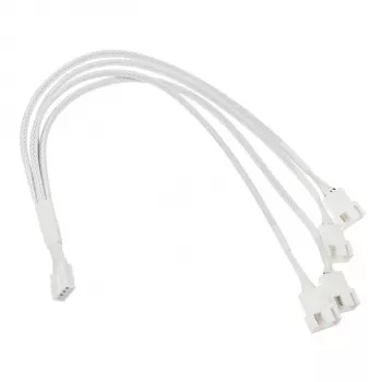 Kolink 1-4 PWM Lüfter Splitterkabel - 35cm, geflochten, weiß (PGW-AC-KOL-161)