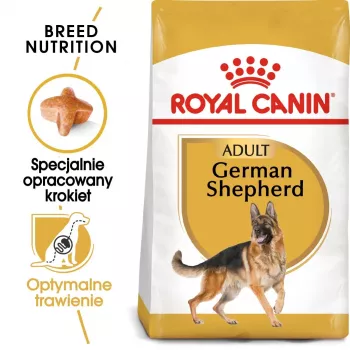 Dry dog food Royal Canin German Shepherd Adult, 11 kg — large breed, poultry, 24% protein, 19% fat