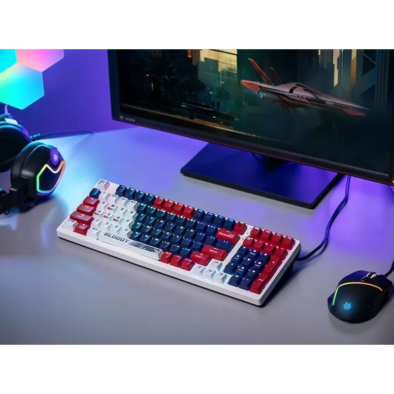 Gaming mouse A4Tech Bloody S98 USB Sports Navy with BLMS Red Plus switches