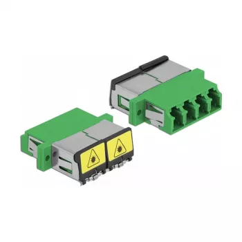 Optical Fiber Coupler DeLOCK 86902 LC Quad female to LC Quad female Single-mode green