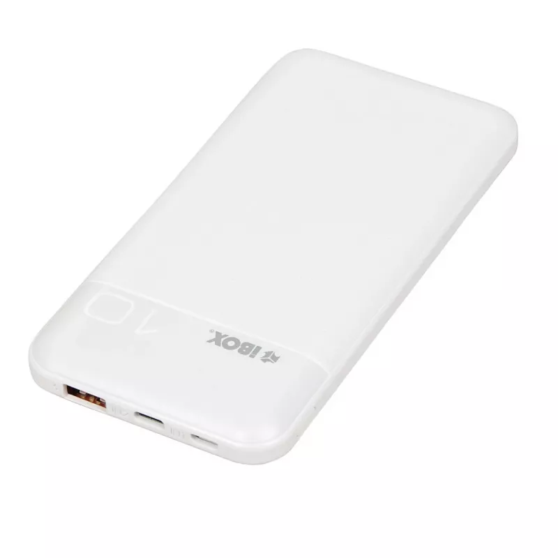 Portable power bank IBOX IPB10 10000 mAh, Li-Ion, Quick Charge 3.0, USB‑C & USB‑A outputs, 20W PD