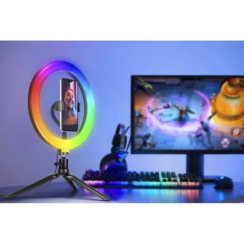 Ring Lamp RGB 26cm with tripod