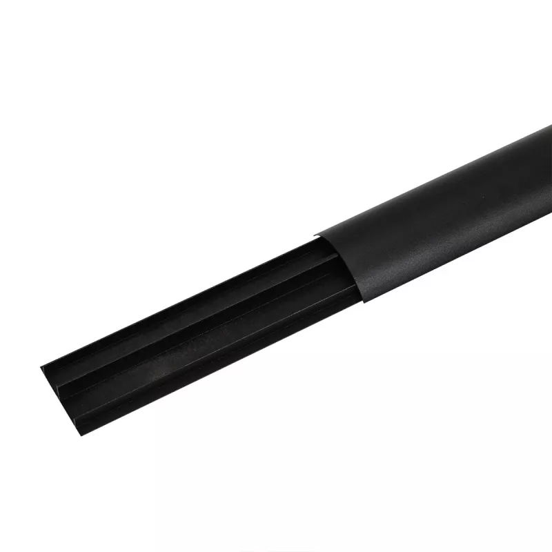 Cover strip aluminum MACLEAN MC-814 B black — cable organizer trim