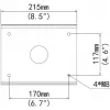 Pole mount ALLNET ALL-CAM2498-LEP for secure installation of surveillance cameras