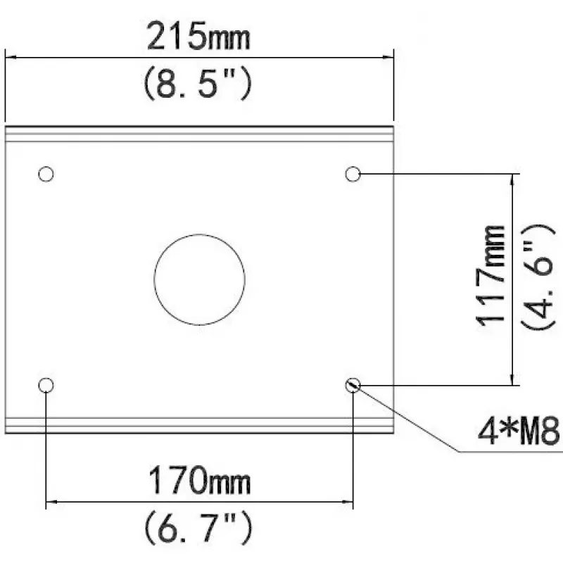 Pole mount ALLNET ALL-CAM2498-LEP for secure installation of surveillance cameras