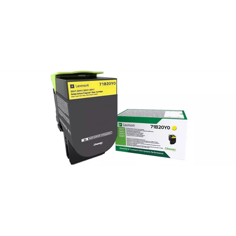 Toner cartridge Lexmark 71B20Y0 2300 pages Yellow