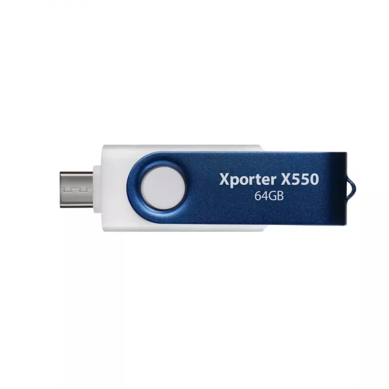 USB flash drive Patriot Memory 64GB Dual USB A+C PS64GX550AAD White Blue
