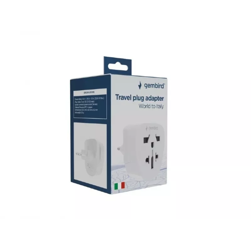 Power adapter GEMBIRD A-AC-ITMINTF 10A — World to Italy plug converter
