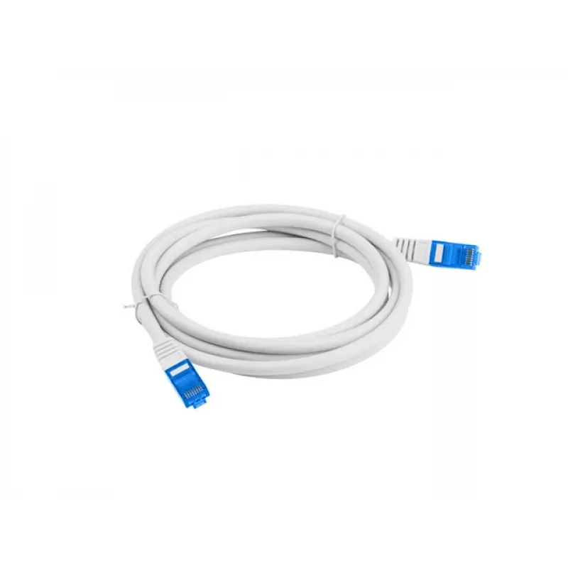 LANBERG networking cable RJ-45 to RJ-45 S/FTP PCF6A-10CC-0050-S, 0.5 m, CCA conductor, 500 MHz, LSZH, grey
