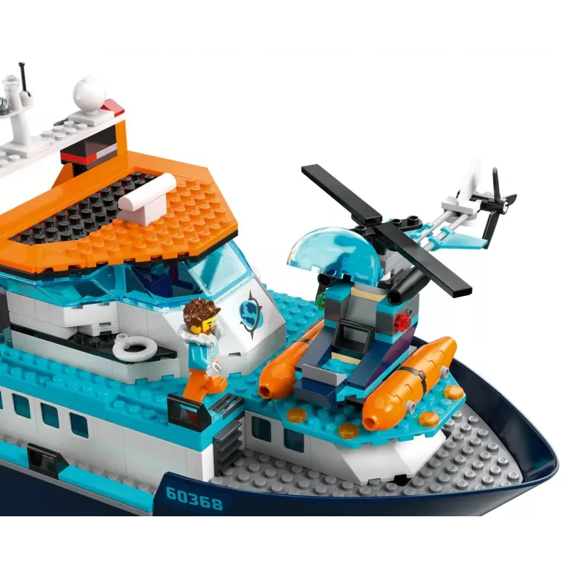 Construction toy LEGO City Arctic Exploration Ship 60368 — 815 pieces, 7+ years, includes 4 minifigures