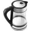 AENO EK1S electric kettle 1.7 L 2200 W Black, Silver, Transparent