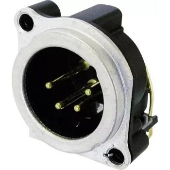 Neutrik NC4MBH - XLR - Black - Bronze - Brass - Metal - polyamide - Steel - zinc - Brass - IP40 - 1,5 V (NC4MBH)