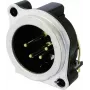 Neutrik NC4MBH - XLR - Black - Bronze - Brass - Metal - polyamide - Steel - zinc - Brass - IP40 - 1,5 V (NC4MBH)