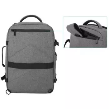 Backpack Manhattan Rome Notebook Travel 17.3 inch Two Sleeves 40L Light Grey