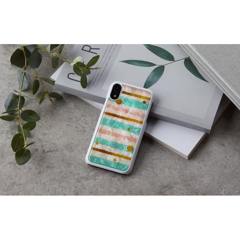 Phone case iKins for iPhone XR — mint black protective cover