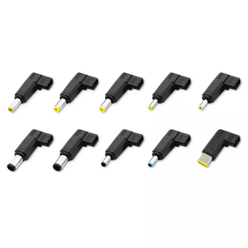 Universal power adapter QOLTEC 52414 65W with 10 interchangeable plugs
