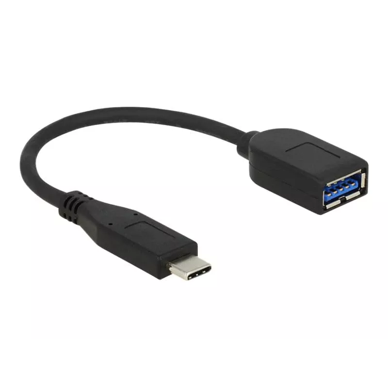 USB Cable DeLOCK USB 3.1 Gen 2 Type-C/Typ-A 0.1 m Black