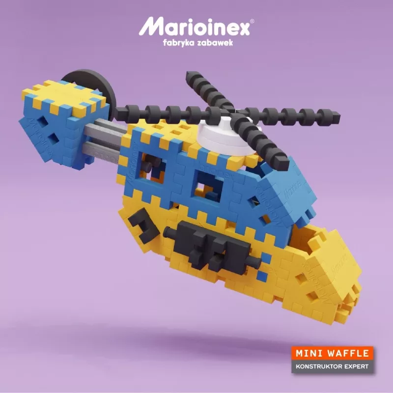 Toy construction set Marioinex Mini Waffle Constructor — 141 pieces, multicolour, for ages 5+