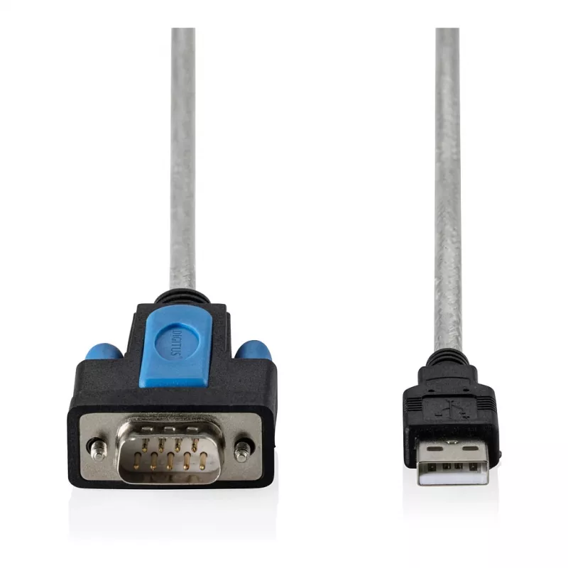 USB 2.0 to RS232 adapter cable DIGITUS DA-70170, FTDI chipset, 1.8 m, USB Type-A to DB9
