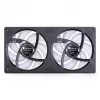 Jonsbo ZB-240BR 120mm Reverse Blade ARGB PWM 2-Pack Case Fans - Black