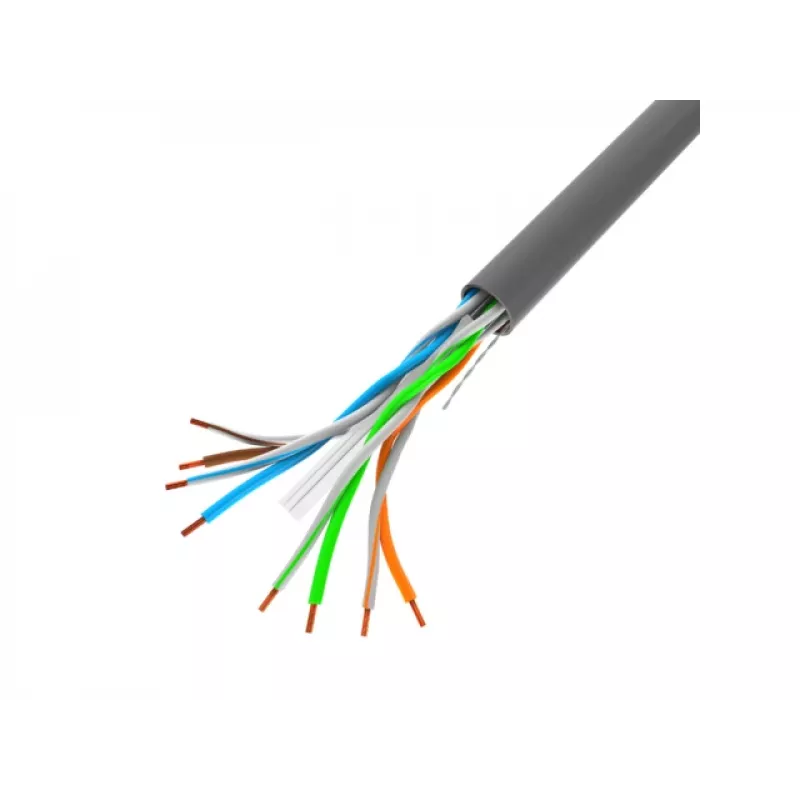 LANBERG networking cable LCU6-10CC-0305-S U/UTP Cat6 305 m, 23 AWG, CCA, grey