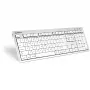 Keyboard Logickeyboard SKB-CWMU-UK Office USB QWERTY UK English Silver White