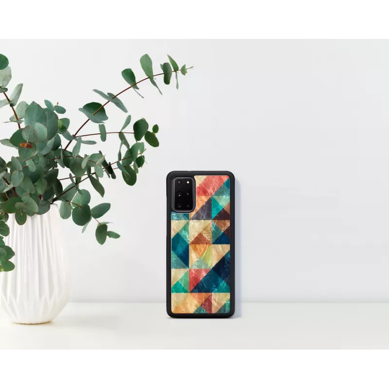 Protective phone case iKins for Samsung Galaxy S20+ mosaic black