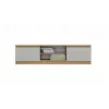 MALWA 140 TV cabinet, artisan oak/cashmere