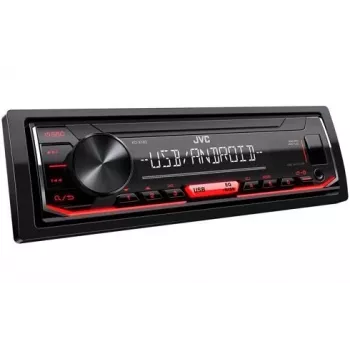 Car Digital Media Receiver JVC KD-X162 1 DIN, 200 W, 24-bit DAC, FLAC/MP3/WAV/WMA, Front USB Type-A, 3.5 mm, LCD 2-line, Black