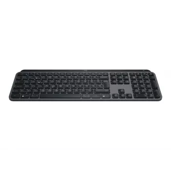 Wireless full-size keyboard Logitech Master MX Keys S — Graphite, Bluetooth & 2.4 GHz (Nano), USB-C rechargeable, Backlit, QWERTY US International