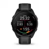 Garmin Forerunner 165 Music - Black - Sports watch with strap - Silicone - Slate Gray - Wrist size: 126-203 mm - Display 3 cm (1.2) (010-02863-30)