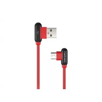 USB Cable NATEC NKA-1201 USB 2.0 1m USB A USB C Black Red