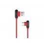 USB Cable NATEC NKA-1201 USB 2.0 1m USB A USB C Black Red