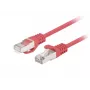 Patchcord Tīkla kabelis LANBERG PCF6-20CC-0100-R RJ45 Cat.6 1M Red