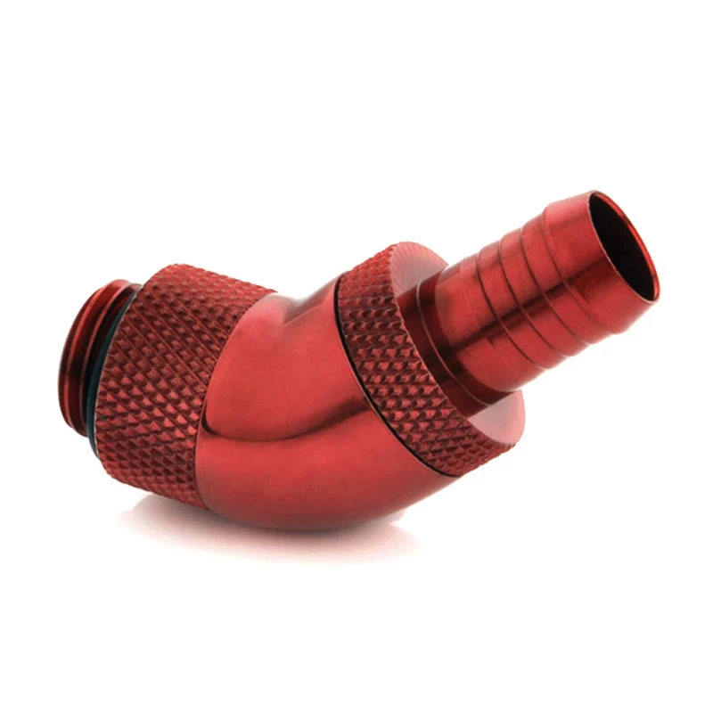 Computer cooling accessory BitsPower BP-DBR45R2II — brass rotary fitting, red
