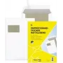 Mailing envelope MAILmedia white with cardboard back and window, self-adhesive strip, 120 g/m²