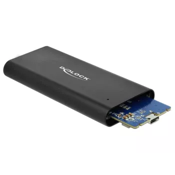 Delock - Storage Enclosure - M.2 - M.2 NVMe Card - USB 3,1 (Gen 2) - Black (42614)