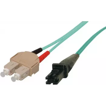 Tecline Fröhlich + Walter - Patch-Cable - SC multi-mode (M) - MT-RJ Multimodus (M) - 2 m - Fibre Optic - 50/125 micrometre - OM3 - turquoise (39975003)