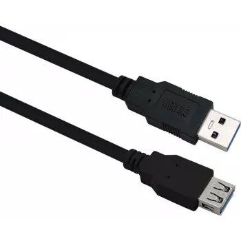 USB 3.0 extension cable helos 288351, 2.0 m, black, male-to-female